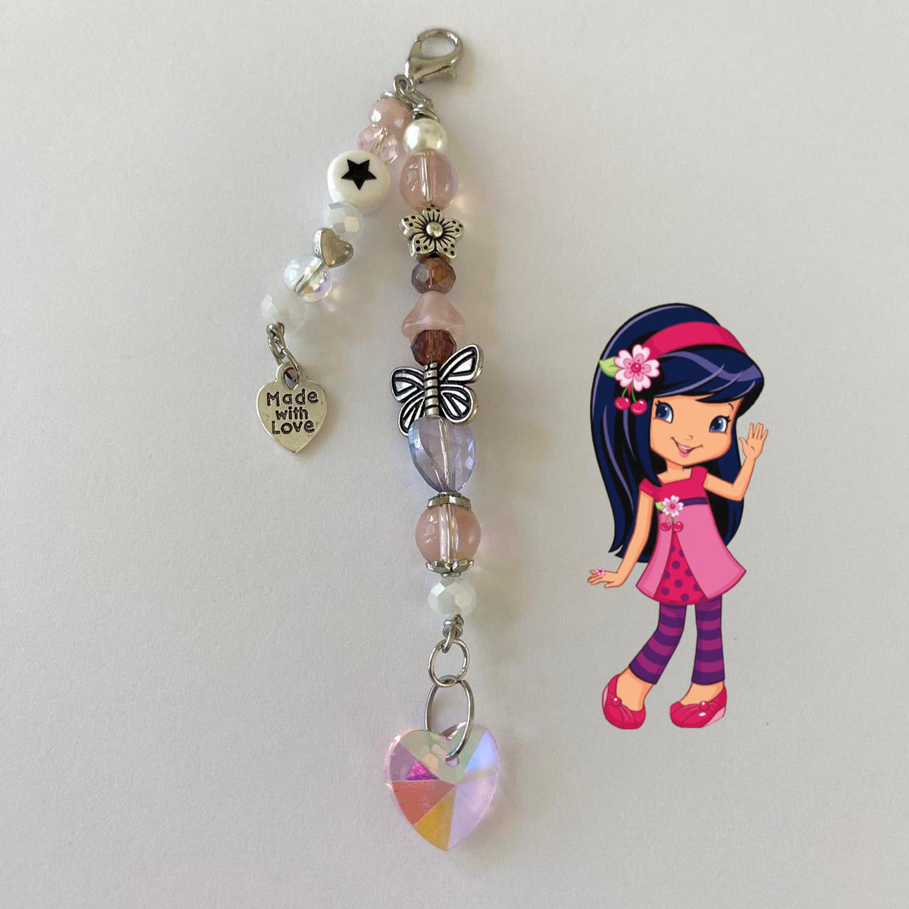 cherry jam keychain