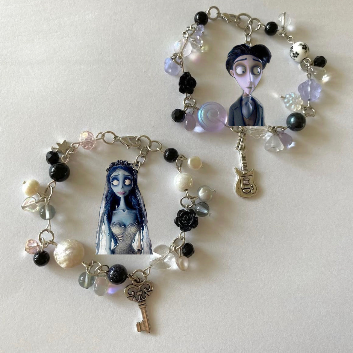 corpse bride matching bracelet set