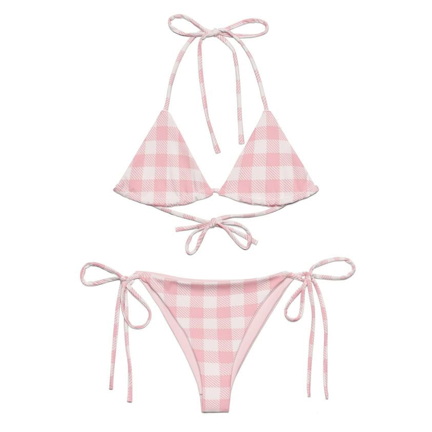 pink coquette bikini top