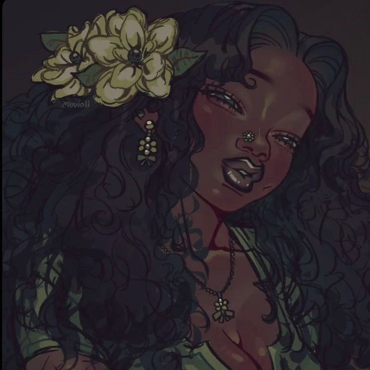 custom complex earthy fairy necklace (green, black)
