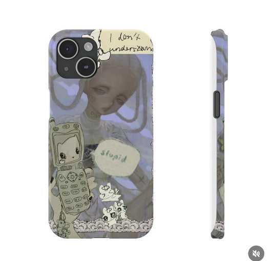 cyber doll phone case (iphone 16 pro max)