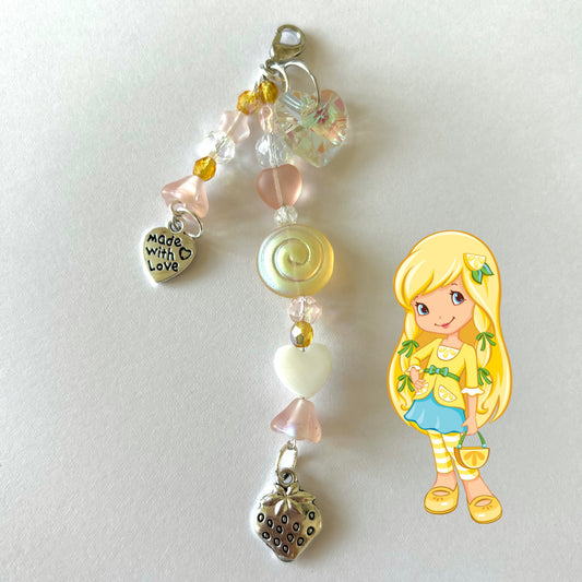 lemon meringue keychain