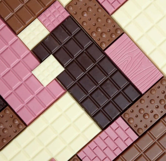 custom neapolitan necklace (pink, brown, white)