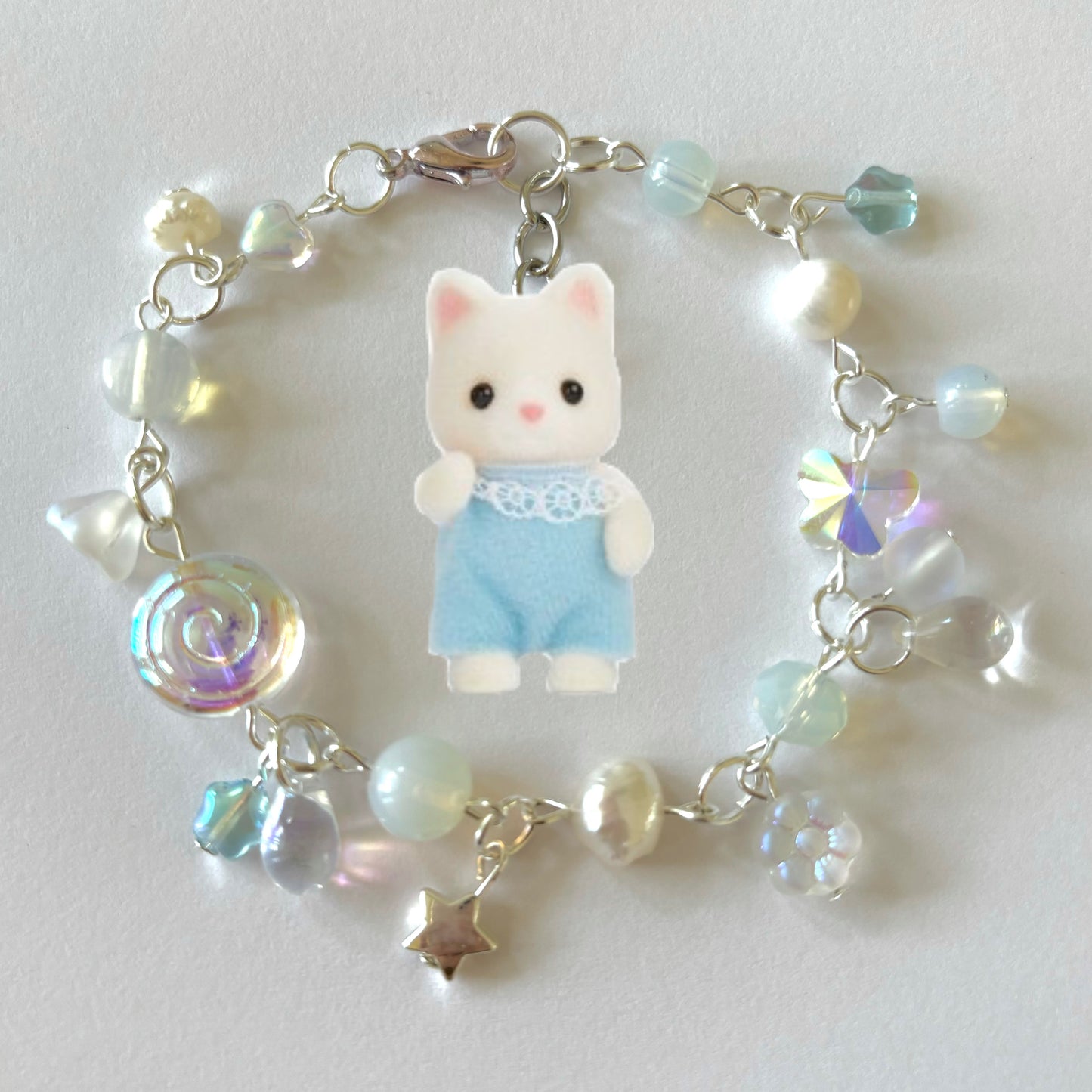calico critters blue kitty bracelet
