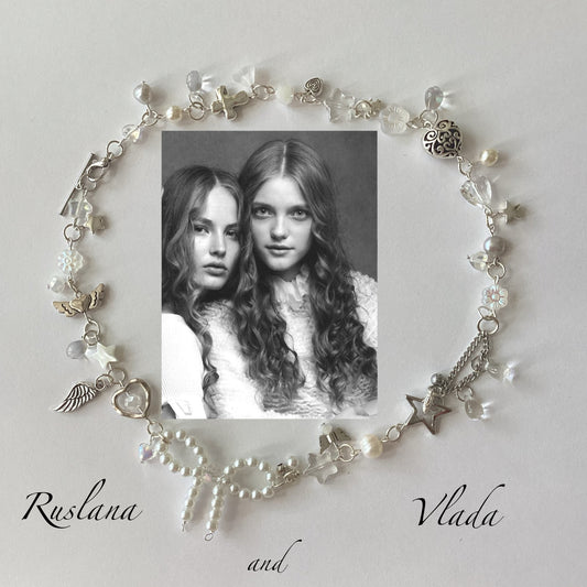 limited edition ruslana/vlada bow necklace