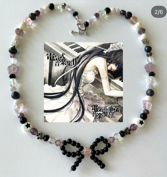 dark lace necklace