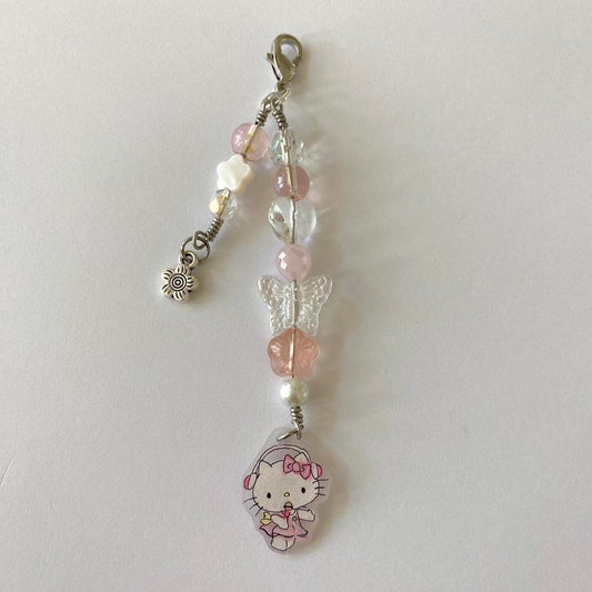 hello kitty coquette keychain