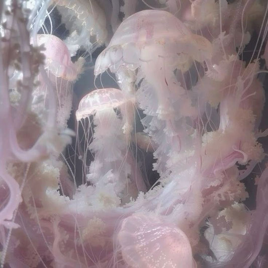 custom complex jellyfish necklace