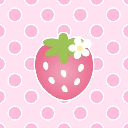 custom strawberry keychain + phonecharm set