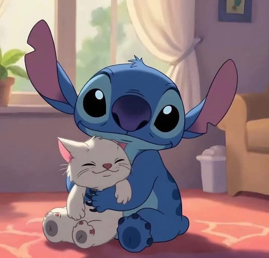 custom keychain + phonecharm set (stitch)