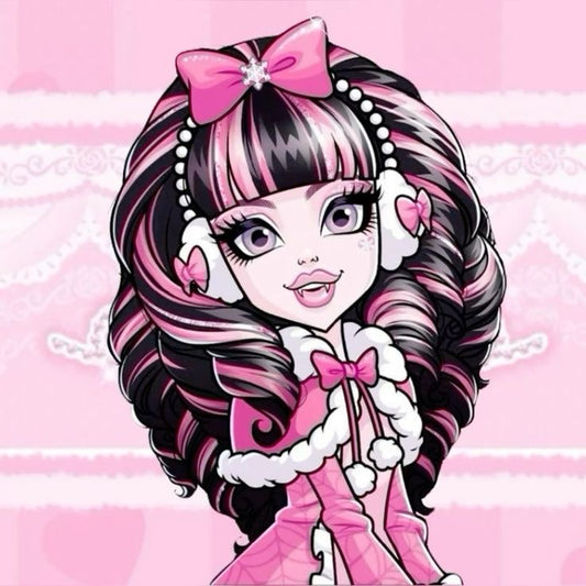 custom necklace (fusion of misa x draculaura)