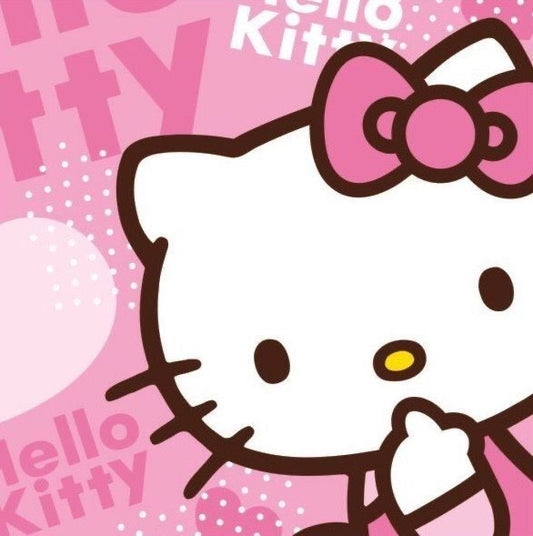 custom hello kitty keychain (pink, pearls, stars, bows)
