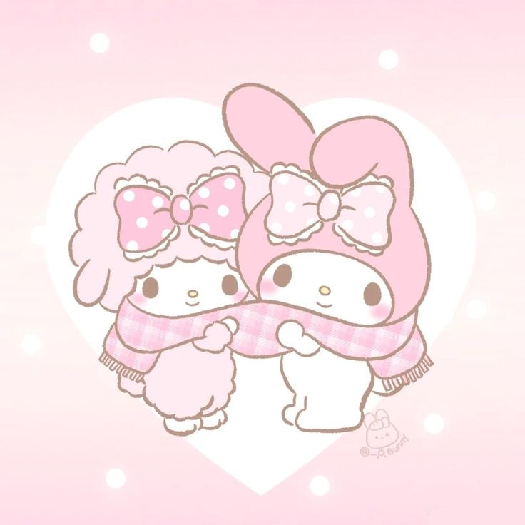 custom bracelet (pink, white, hearts, pearls, bows)