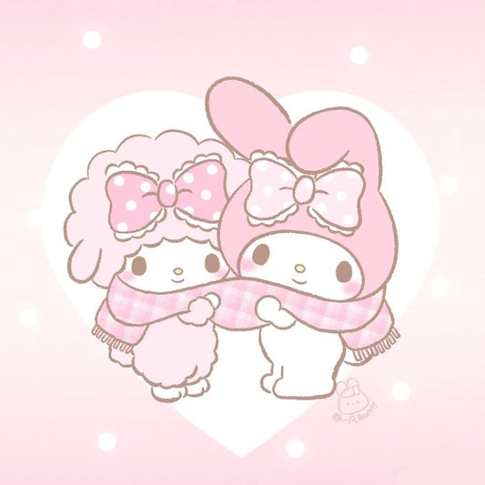 custom coquette keychain + phonecharm set (pinks)