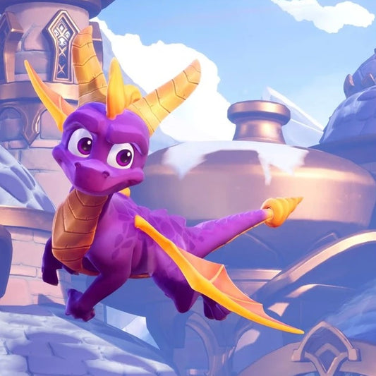 custom spyro necklace (pastels, peach, purple, pink, blue, teal, greens, etc; like a sunset)