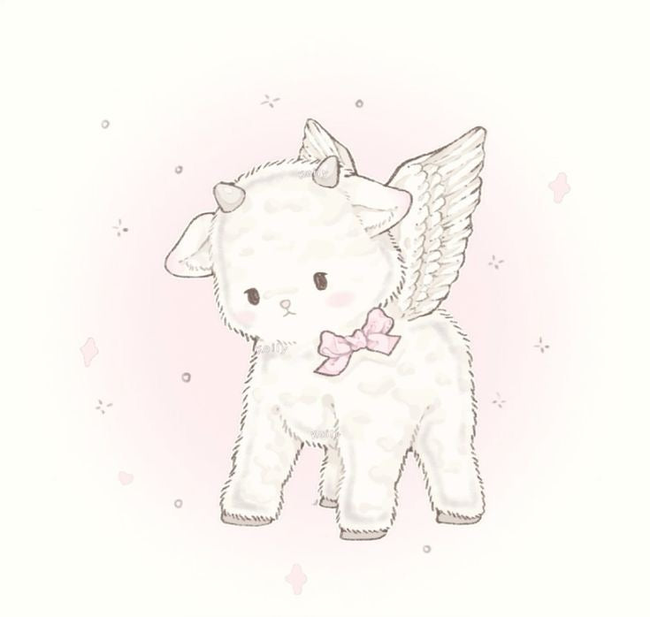 custom keychain + phonecharm set (light blue, white, lambs, etc)