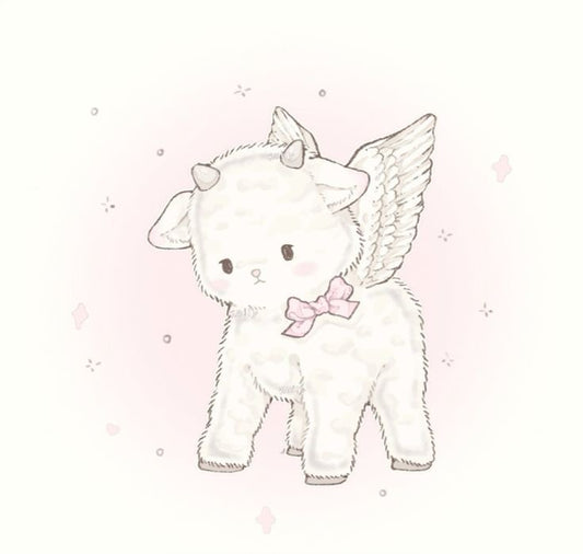 custom keychain + phonecharm set (light blue, white, lambs, etc)