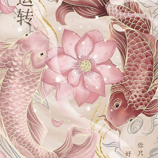 custom complex koi fish necklace