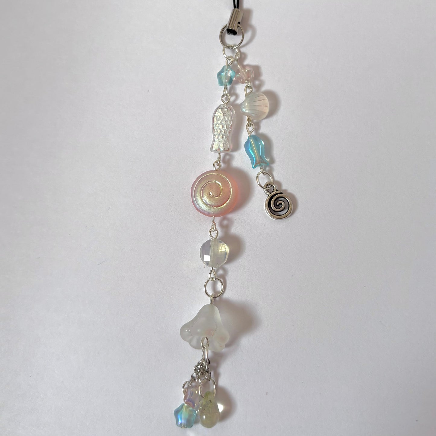 koi fish cherry blossom keychain