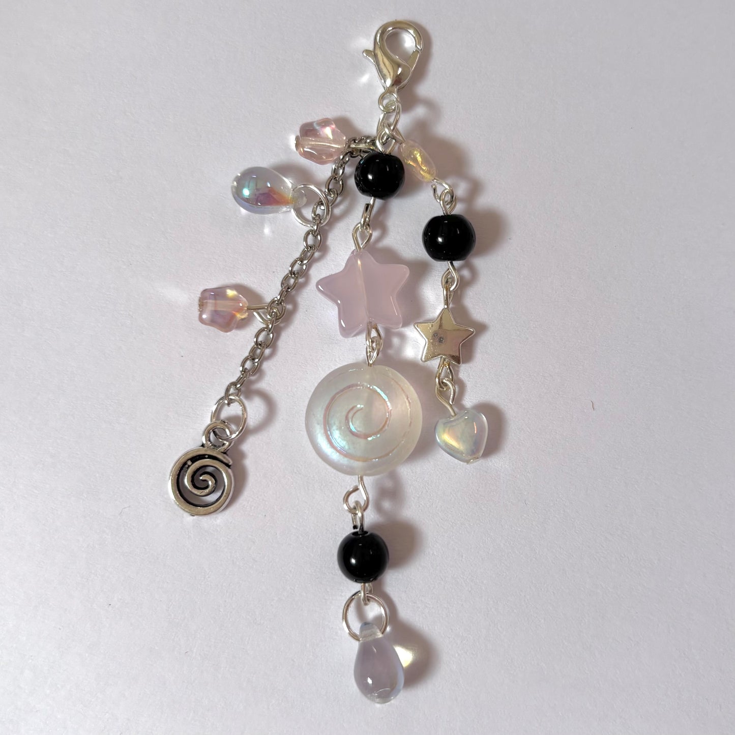 sakura cherry blossom bracelet + keychain
