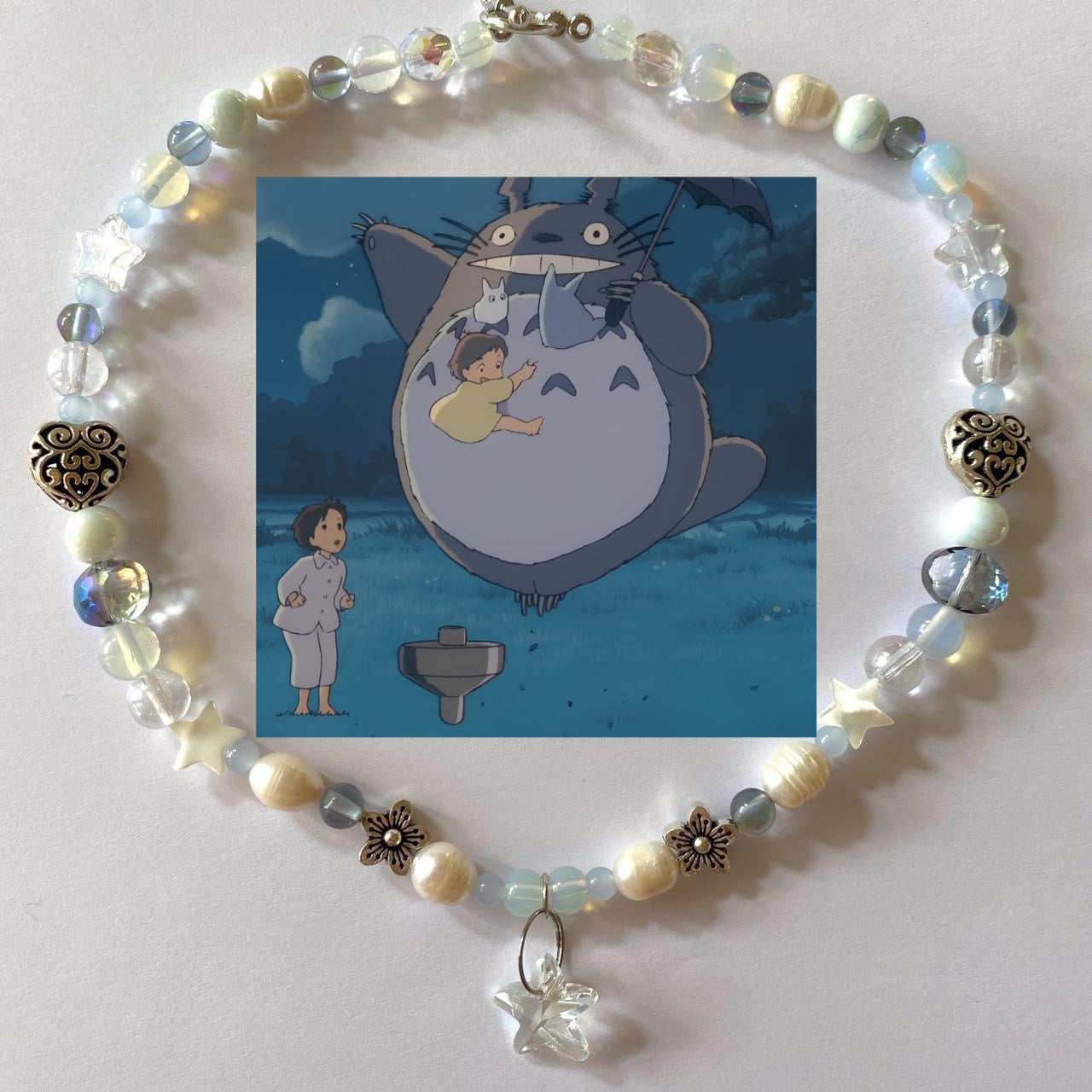 totoro flying necklace