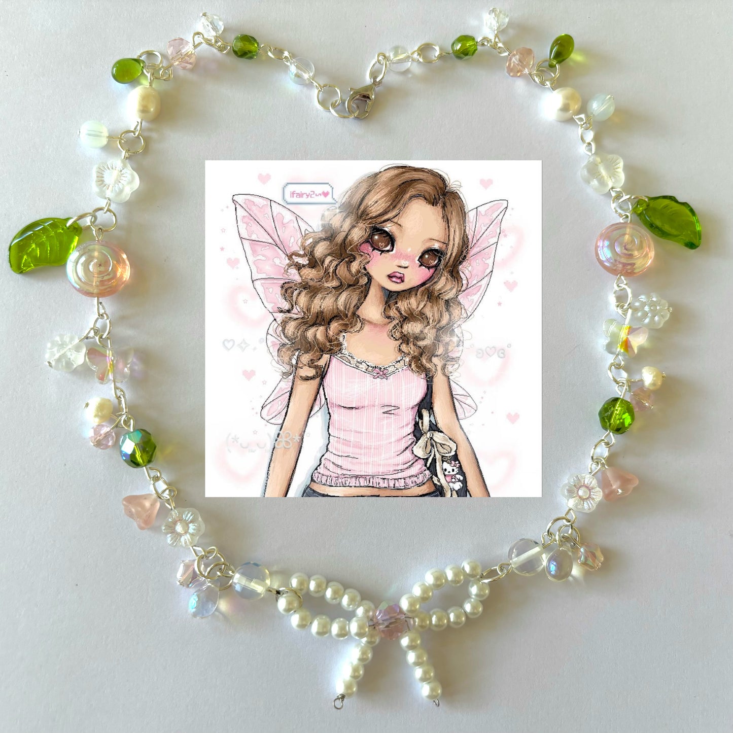 fairy garden complex necklace