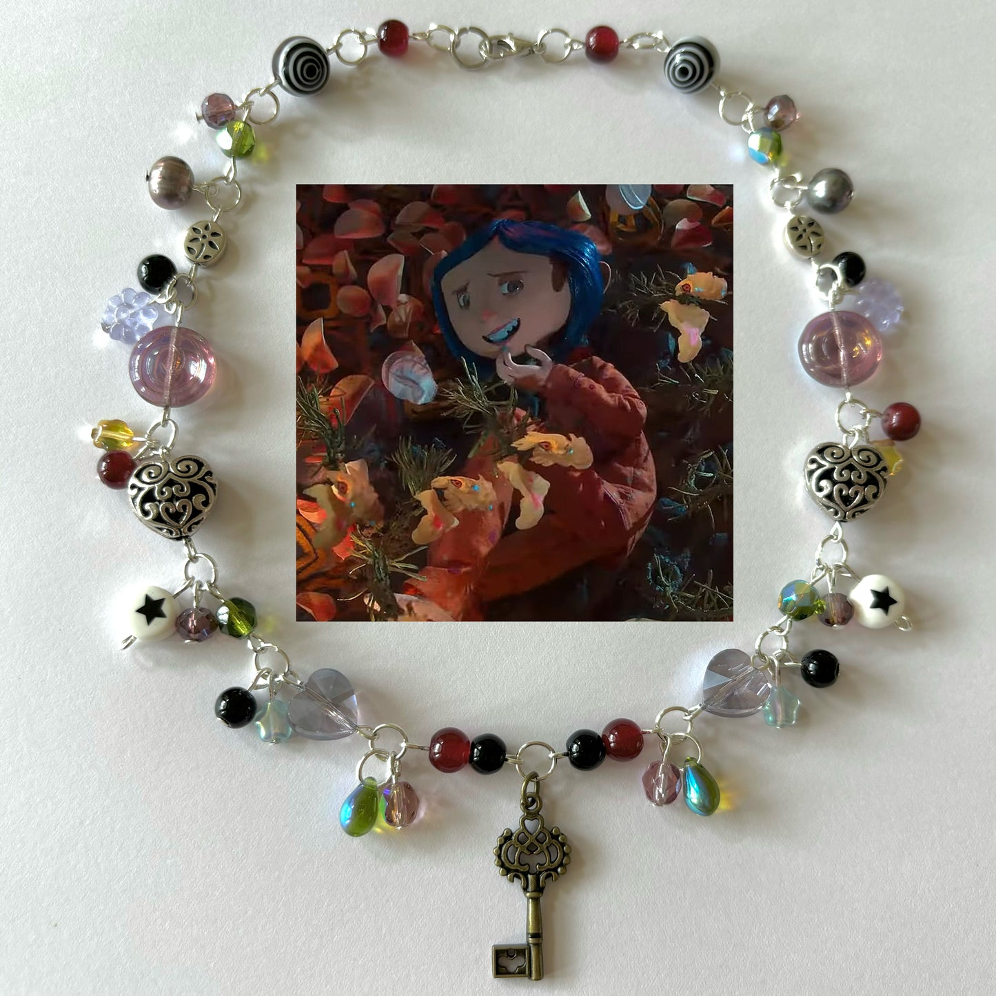 coraline flower garden necklace
