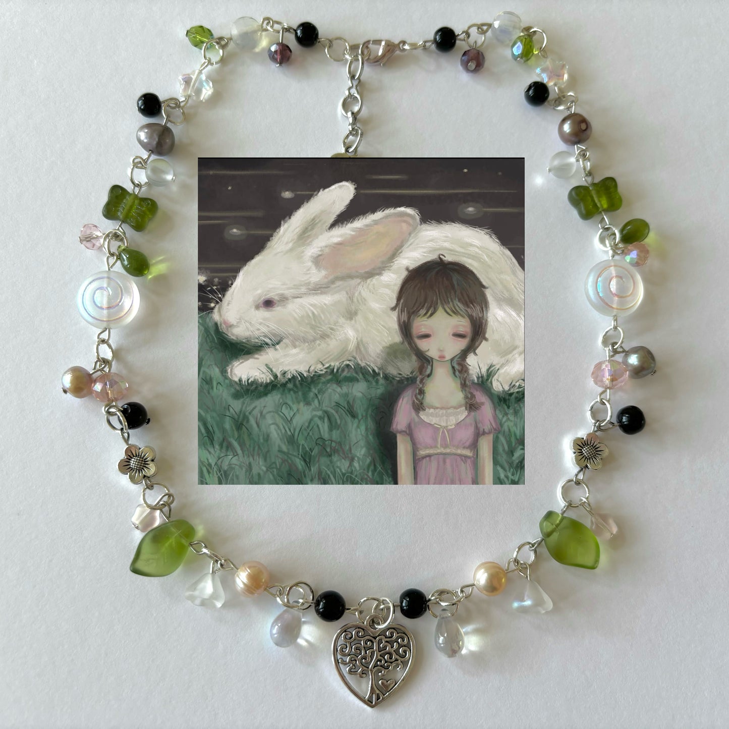 fairy grunge complex necklace