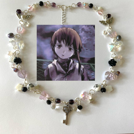 lain key complex necklace