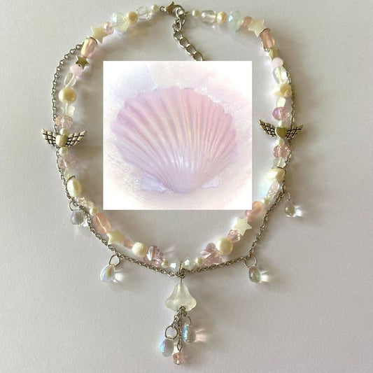 mermaid shell necklace