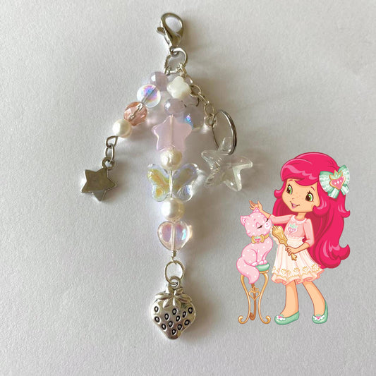 strawberry shortcake keychain