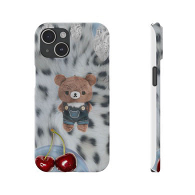 fuzzy rilakkuma premium phone case (iPhone 15 pro)