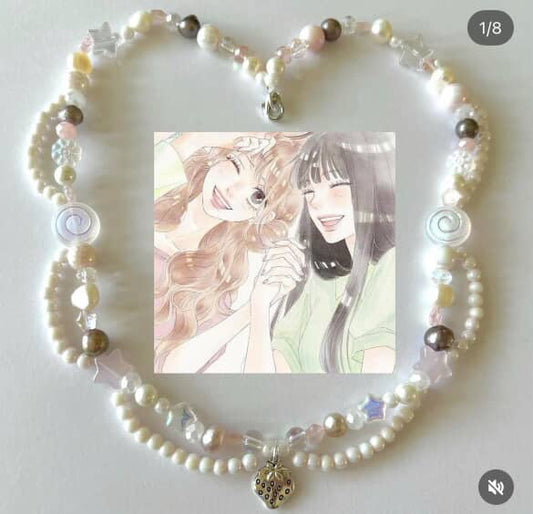 shoujo girl strawberry complex necklace