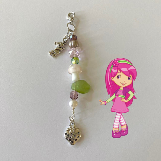 raspberry tarte keychain