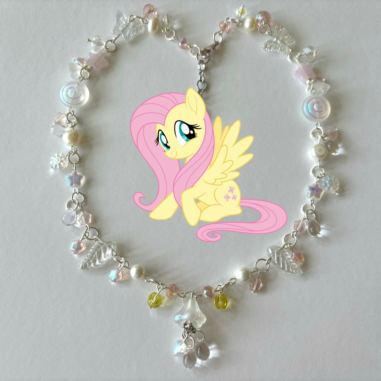 fluttershy complex mlp necklace