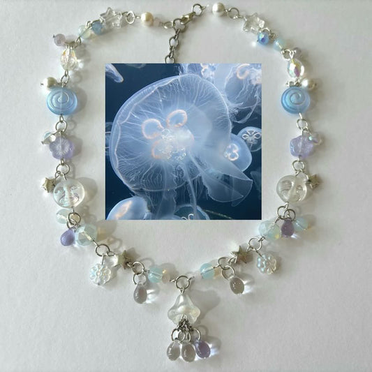 moon jelly complex necklace