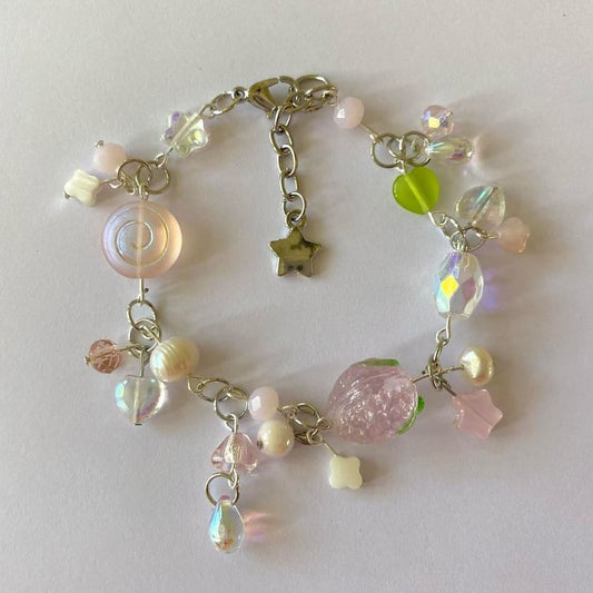 strawberry mochi bracelet