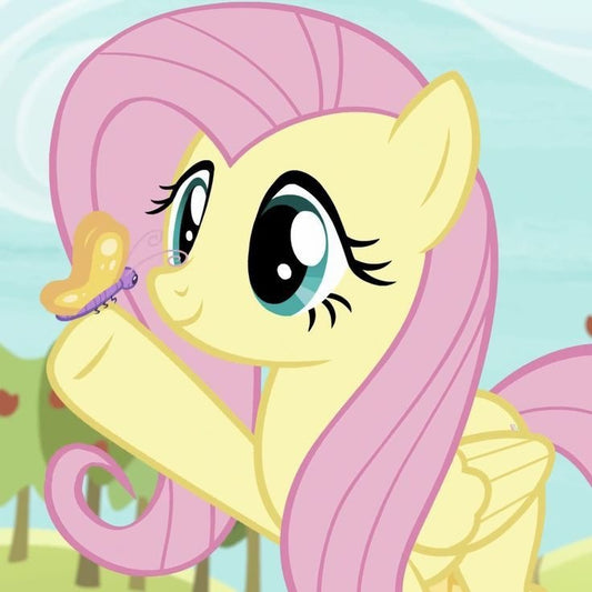 custom fluttershy keychain set