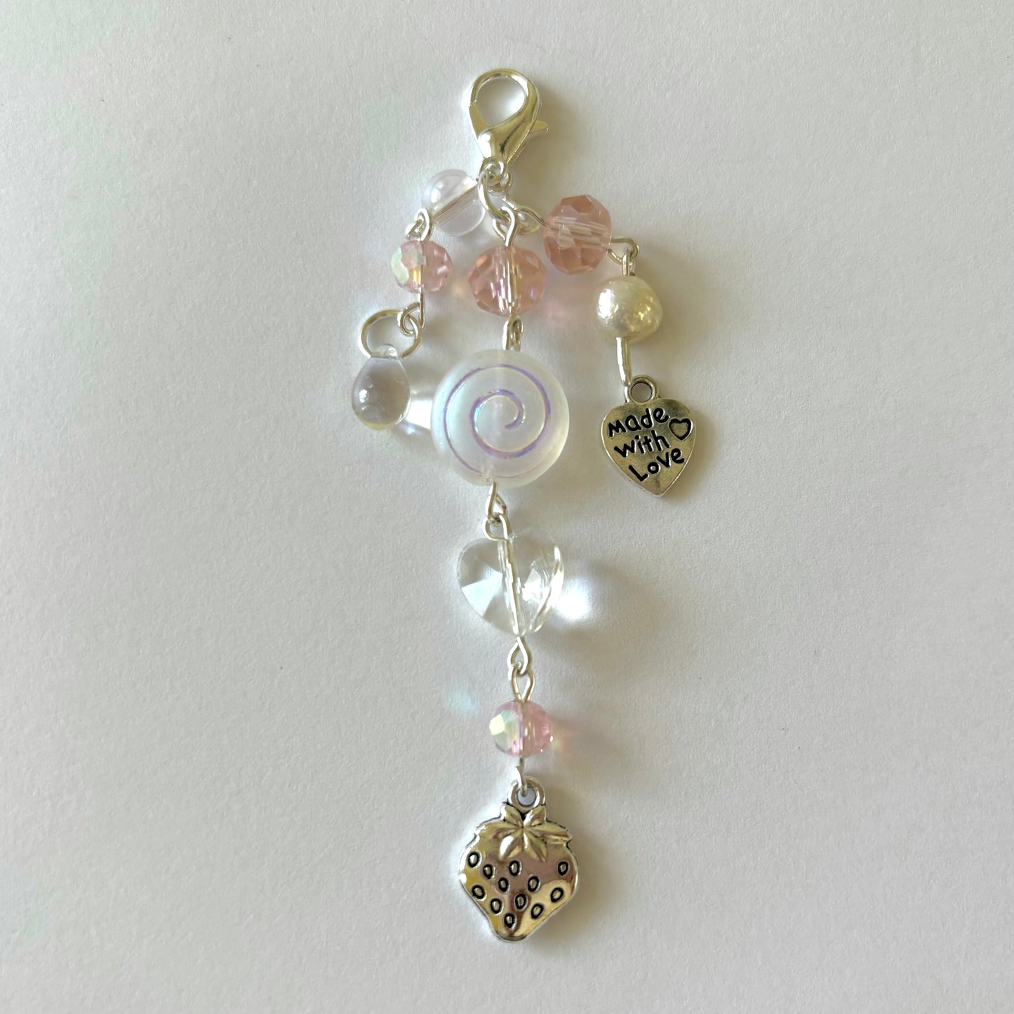 strawberry hachi + nana keychain set