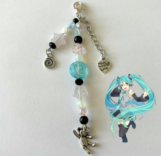miku vocaloid keychain