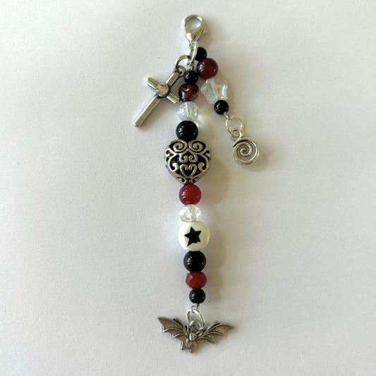 gothic bat keychain