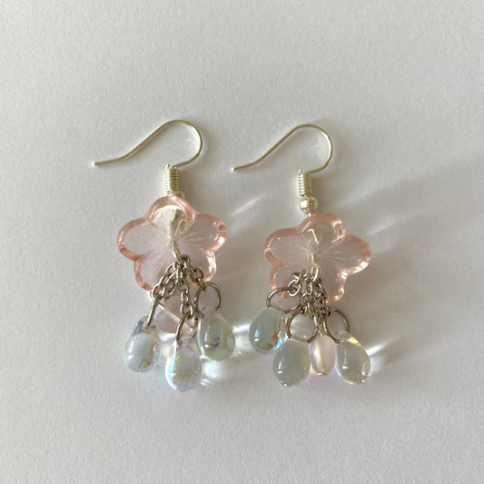 ponyo limited edition pink jellyfish earrings 🎐
