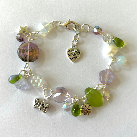 crystal fern bracelet
