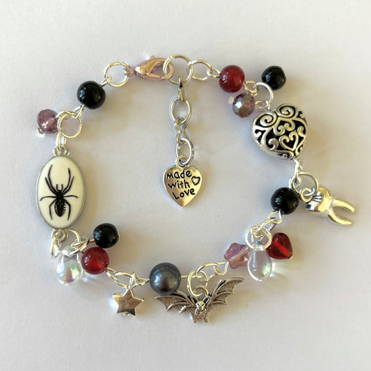 gothic charm bracelet