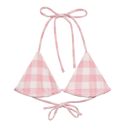 pink coquette bikini top