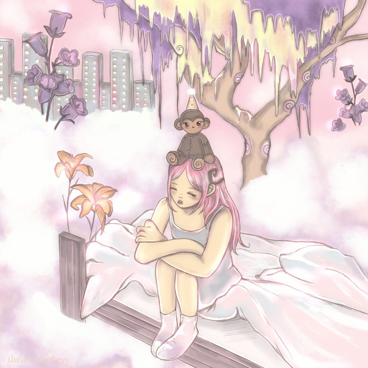 custom keychain + phonecharm set (with bright greens)