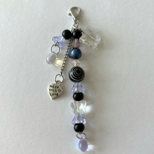 kuromi keychain (purple, pink,black)