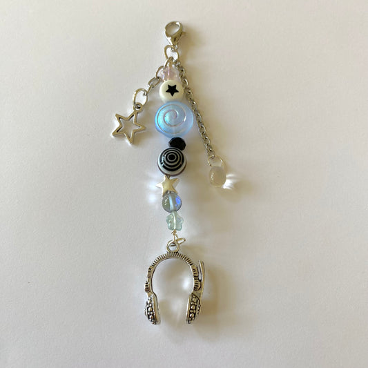 tv girl headphone keychain