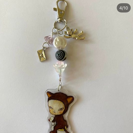 yoshitomo nara keychain