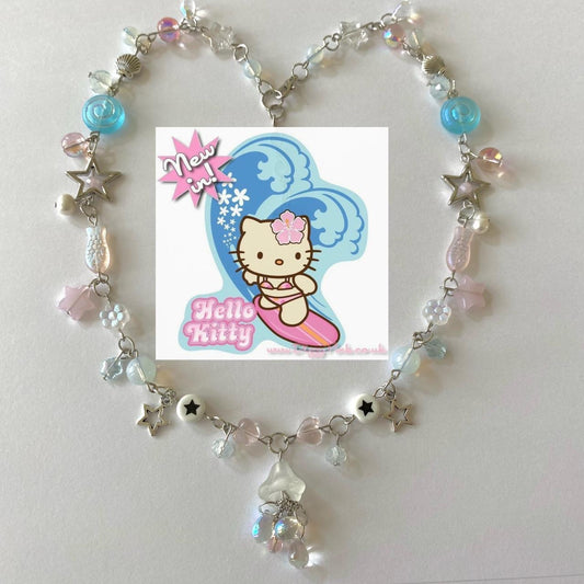 hello kitty tropical complex necklace